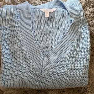 Size 20, blue knit crop sweater
